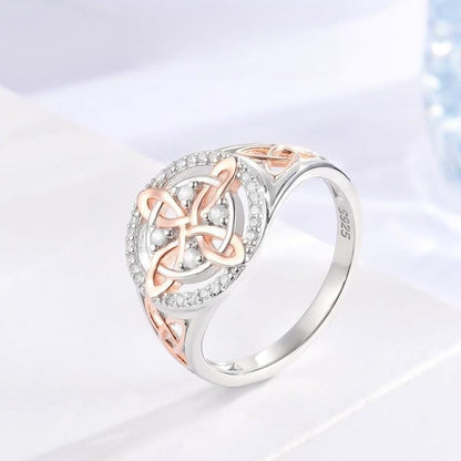 Witches Knot Silver Ring
