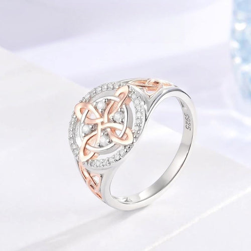 Witches Knot Silver Ring