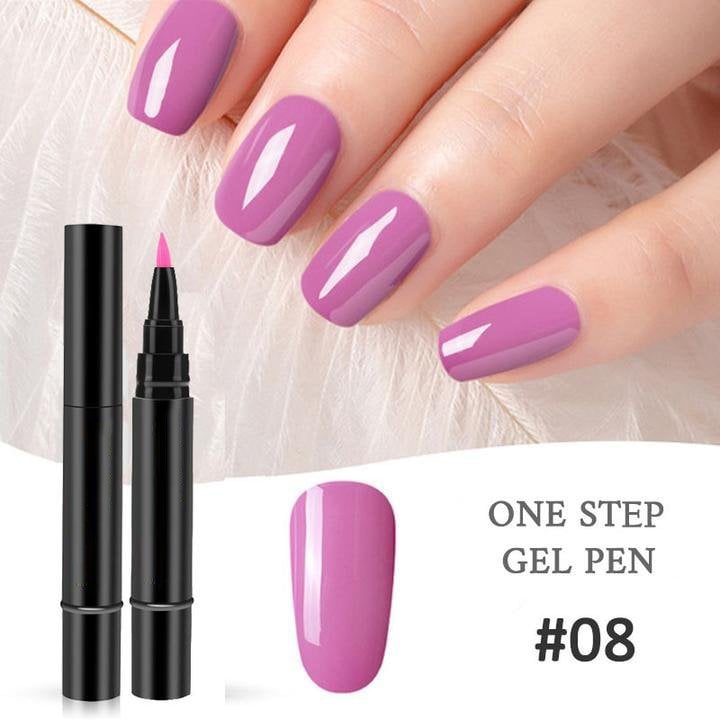 💅 Limited Time Buy 1 Get 1 Free ! ✨One Step Nail Gel Pen🎨Free handheld mini UV nail lamp💡