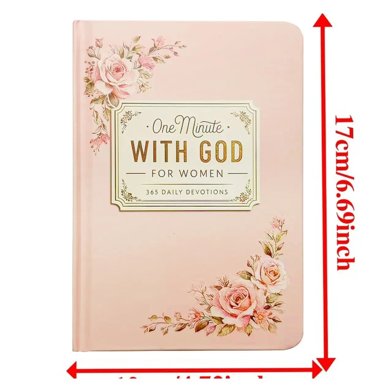 One Minute with God for WoMen, 365 Days Devotional Journal, Portable Daily Reflections NoteBook, Perfect Gift for Holidays Birthdays Christmas New Year, Self Improvement Journal