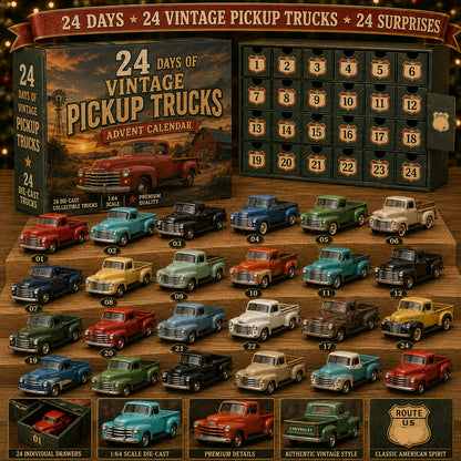 24 Days of American Car Legends Advent Calendar – 24 Die-Cast Collectibles