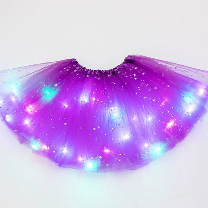 🌟 Final Clearance! Princess Glow LED Skirt – Soft Safe Stretchy