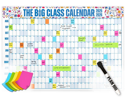 📚 Back-to-School Sale — 49% OFF Today!💥📅The Big Class Calendar - Academic Year 2026-2027