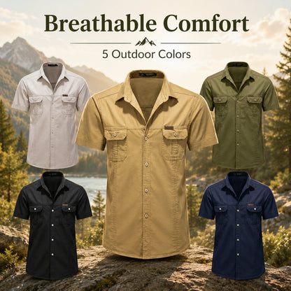 🌟Outdoor Adventure Polo Shirt - Comfortable and Durable🌟
