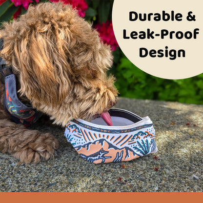 Dog Water Bandana – 2-in-1 Portable Dog Drinking Bowl for Walks, Hiking, Travel & Outdoor Adventures