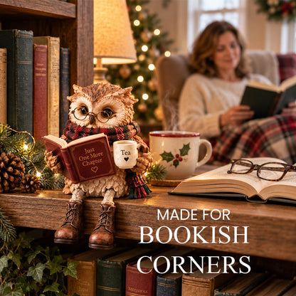 🦉Heartwarming Reading Owl Figurine✨