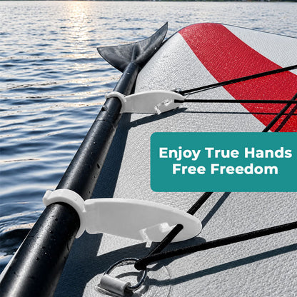 🧘‍♀️ Hands-Free SUP Paddle Holder: Secure Deck Track Clip! 🚣