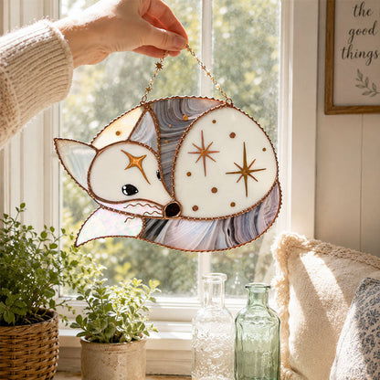 Enchanted Fairy Mouse Suncatcher – Whimsical Window Hanging Decor