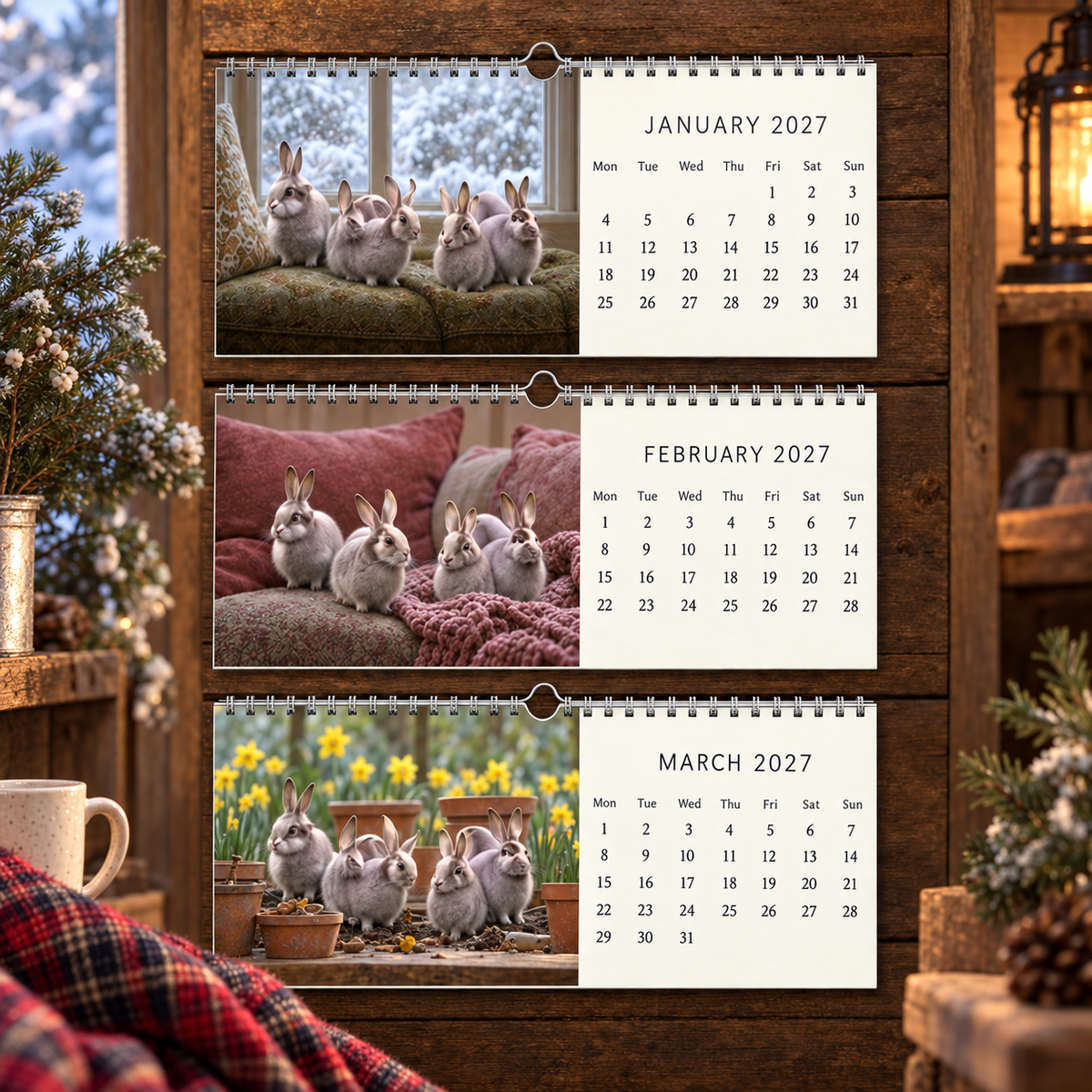 ✨🌿2027 A Special Rabbit Calendar🐰