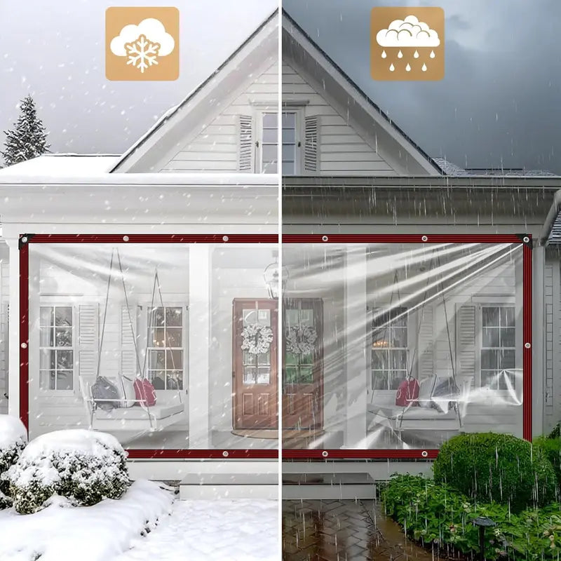 Transparent PE tarpaulin outdoor use detail