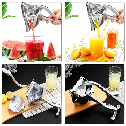 Zinc Alloy Stainless Steel Citrus Squeezer 🍋🍊 Holds A Whole Lemon Or Orange—No More Slicing, Flipping, Or Mess ✨