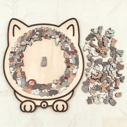⏳Limited-time 49% off⏰Multi Color Animal Shaped Wooden Jigsaw Puzzle🐾