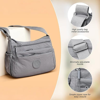 Women's Multi-Zip Crossbody Bag