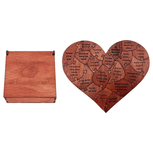 20 Reasons for a Heart-Shaped Puzzle