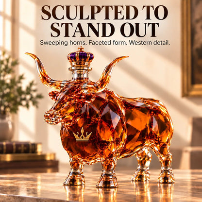 👑Western Bull Whiskey Bottle