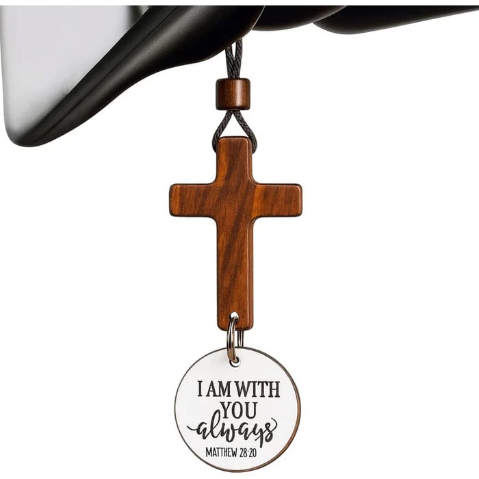 Daily Bible Verse Car Cross Charm