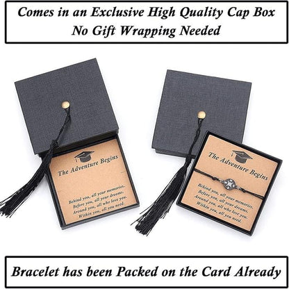 🔥Meaningful Compass Bracelet for Grads 2026 – Keepsake Gift with Cap Box & Inspirational Card
