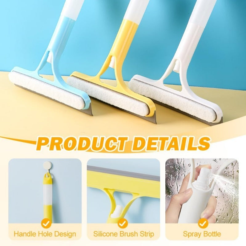 BrightSwipe Spray-Scrub-Squeegee All-in-One Glass Cleaner