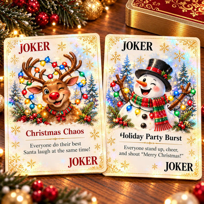 🃏🎅 Christmas Holiday Cheer Playing Cards - Make Your Christmas Game Night More Fun!