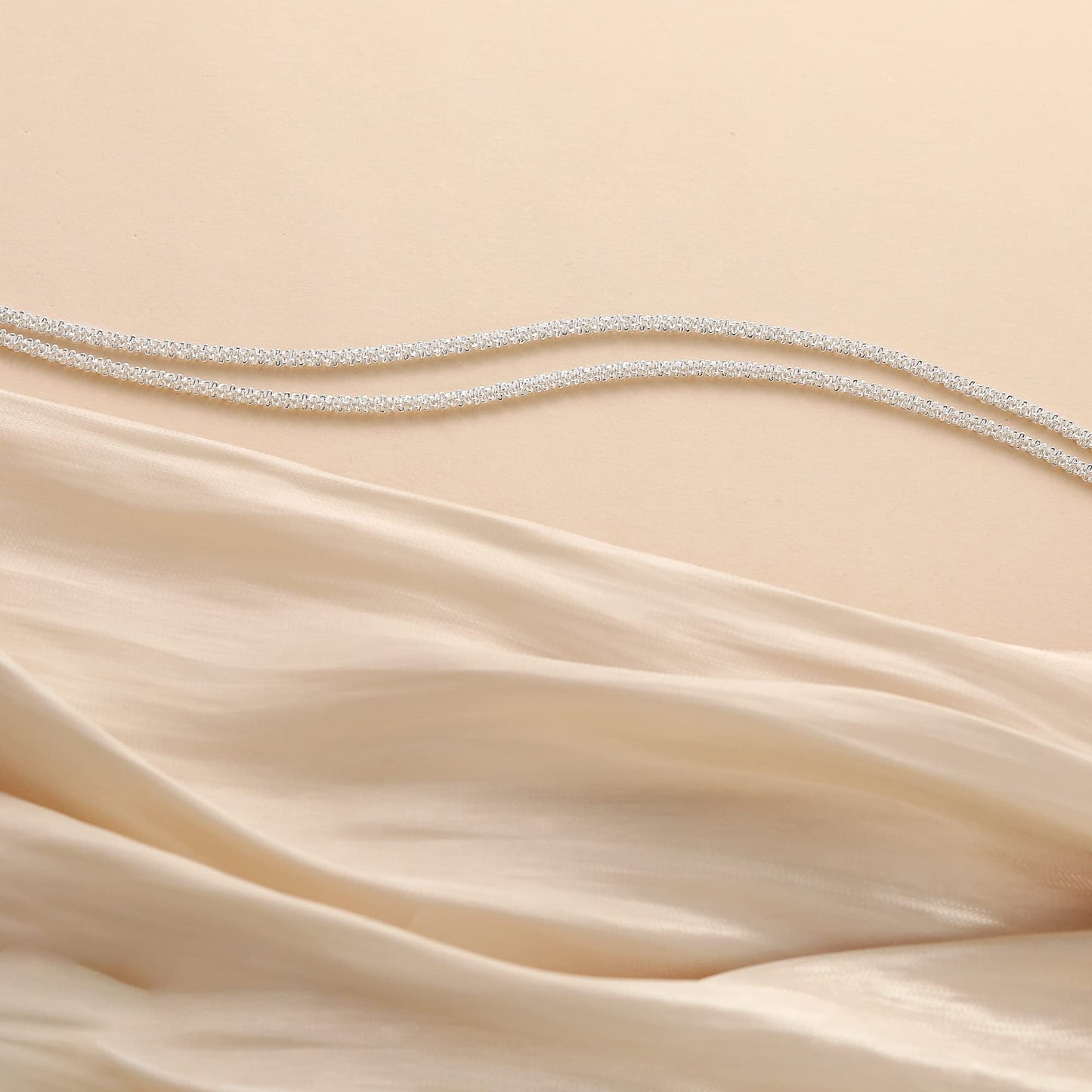 💜 BUY 1 GET 1 FREE 💜 Dainty Layered Waterproof Anklet – Adjustable Silver Chain, Hypoallergenic & Perfect for Summer 🌊