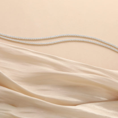 💜 BUY 1 GET 1 FREE 💜 Dainty Layered Waterproof Anklet – Adjustable Silver Chain, Hypoallergenic & Perfect for Summer 🌊