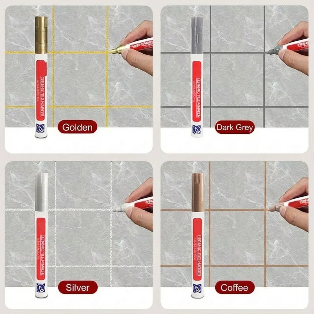 Anti-Mould & Waterproof Joint Pen for Ceramic Tiles(2PCS)