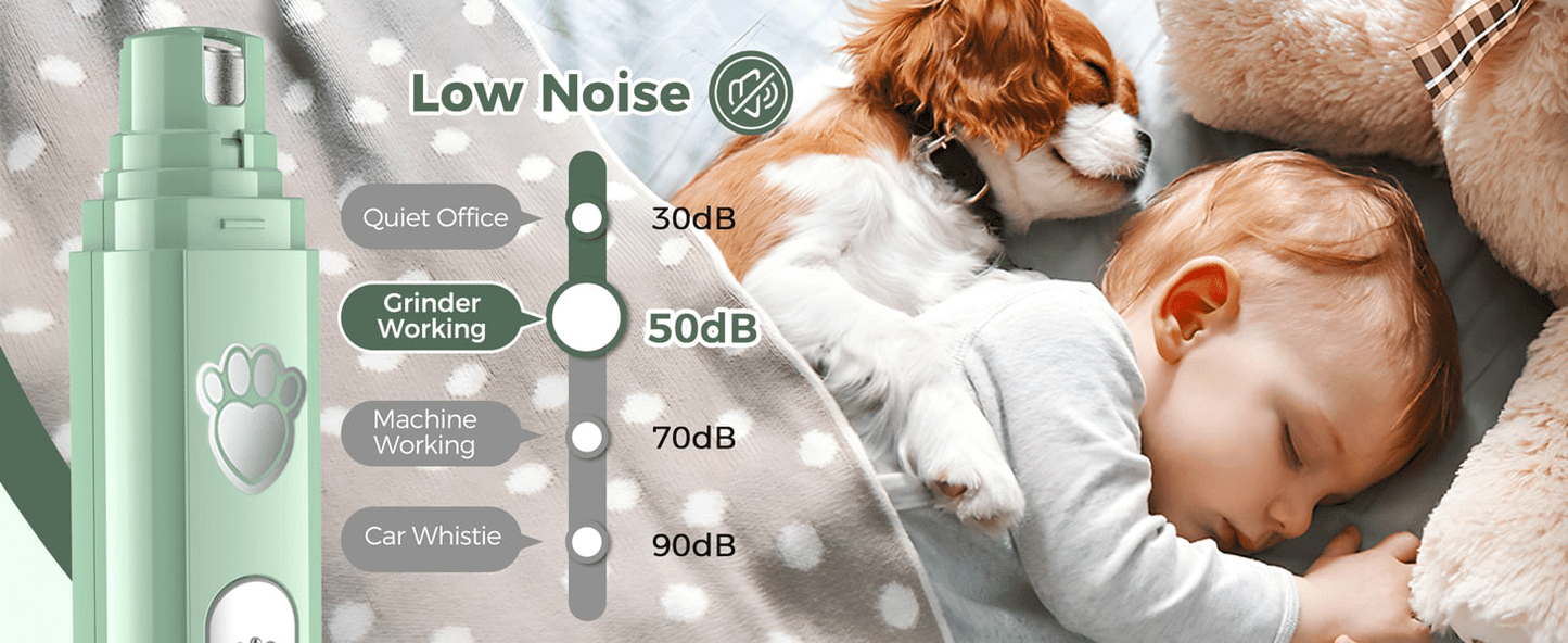 ⏰Trim Nails Like a Vet Pro! ✂️🏆 | Smart LED Pet Grinder - See Blood Vessels, Zero Ouch Guarantee