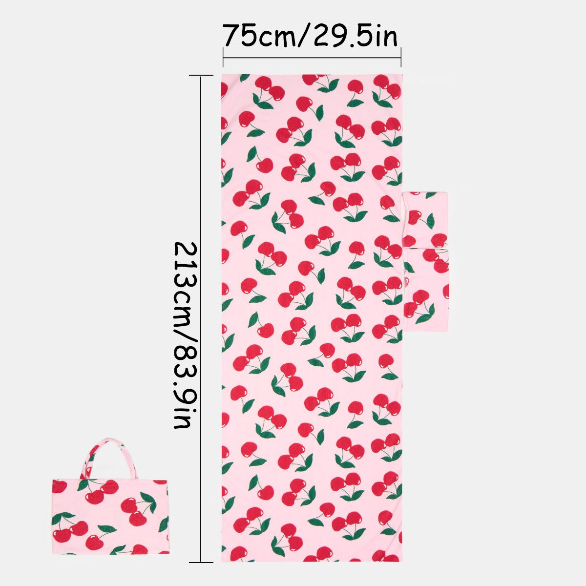 🏖️Summer Hot Sale🌞🌊Sun Lounger Towel in Bag with Pockets Storage