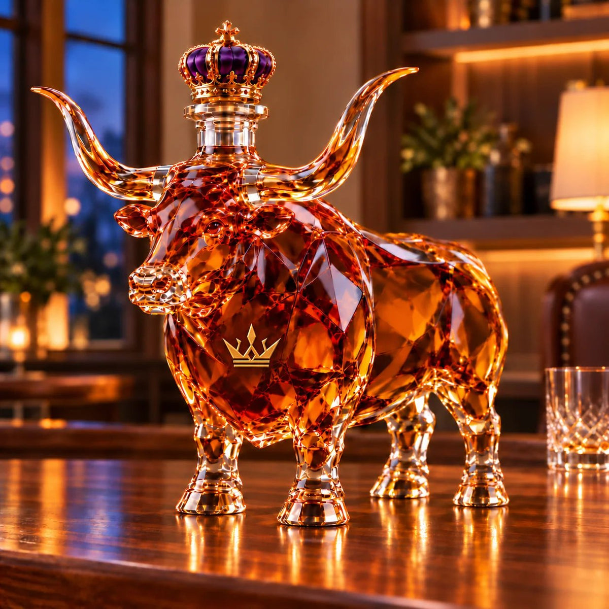 👑Western Bull Whiskey Bottle