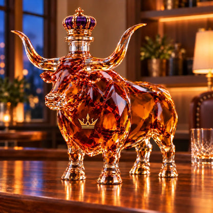 👑Western Bull Whiskey Bottle