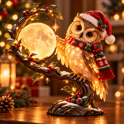 🎄 Christmas Limited-Time Sale | Moonkeeper Owl™ – Lighted Christmas Owl