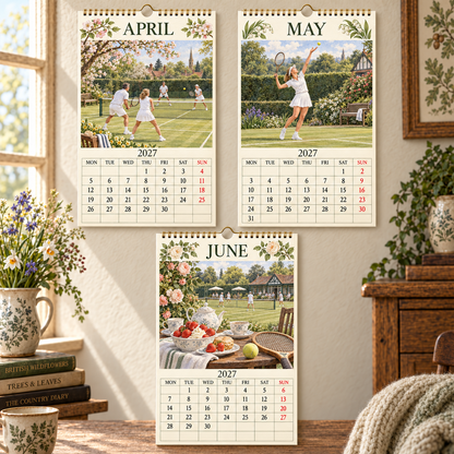 2027 Lawn Tennis Calendar — Grass Courts & Summer Traditions