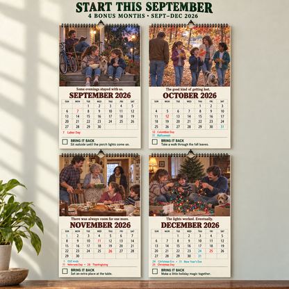 Be Home by Dark 2027 Wall Calendar – 16 Months of American Childhood Memories