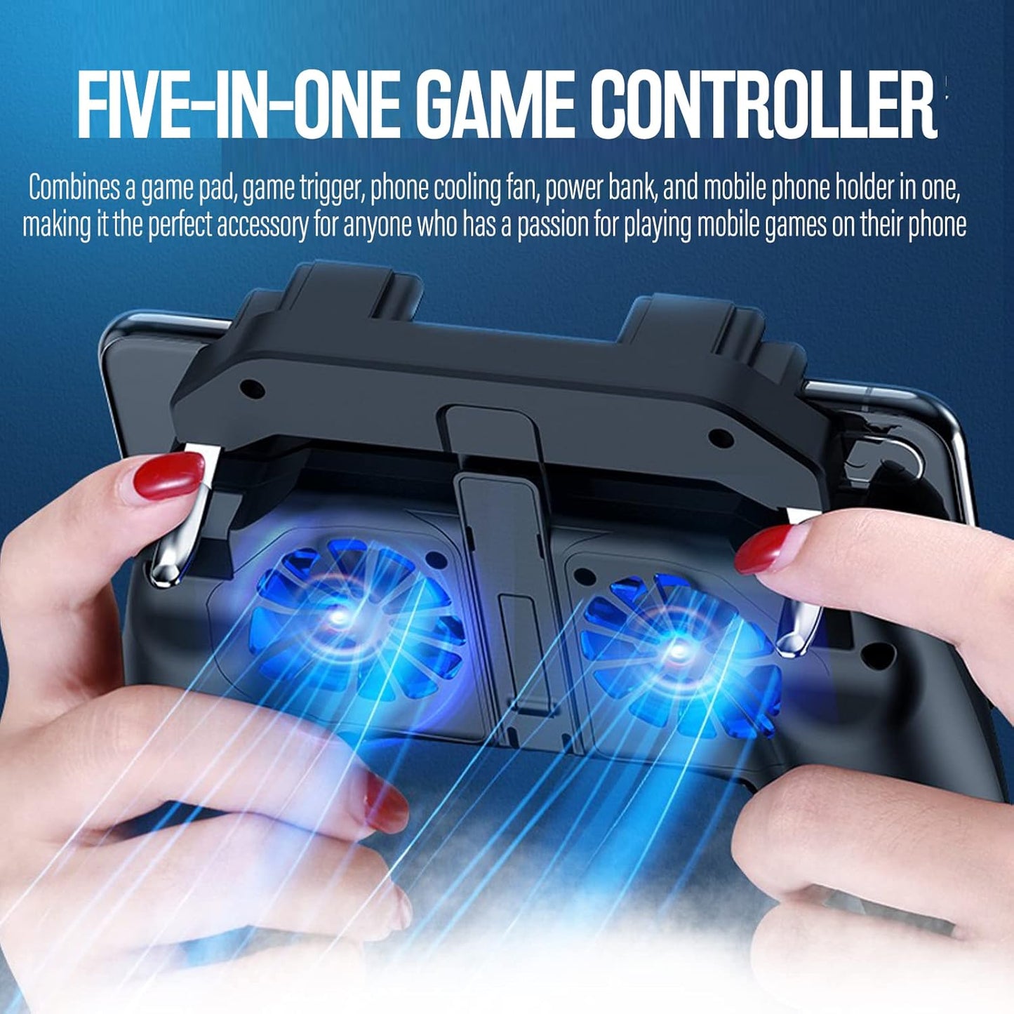 🎮 4-Finger Game Controller – Pro Mobile Gaming Grip
