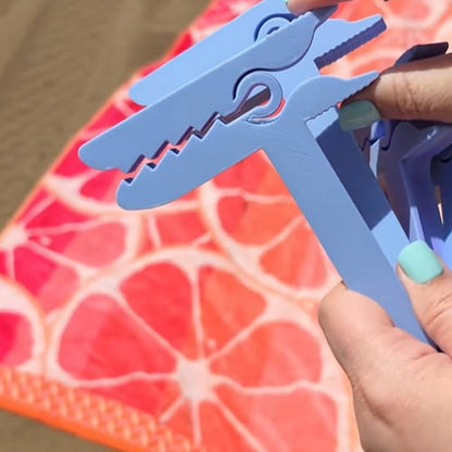 🦖 Dinosaur Shape Beach Towel Clips | Windproof Sand Secure Holder