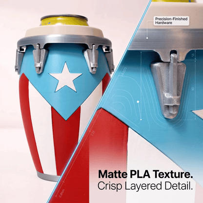 🪘Conga-Style Can Holder – Celebrate Caribbean Pride, One Sip at a Time