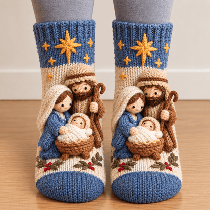 🎄Last Day 50% OFF-3D Nativity Christmas Socks