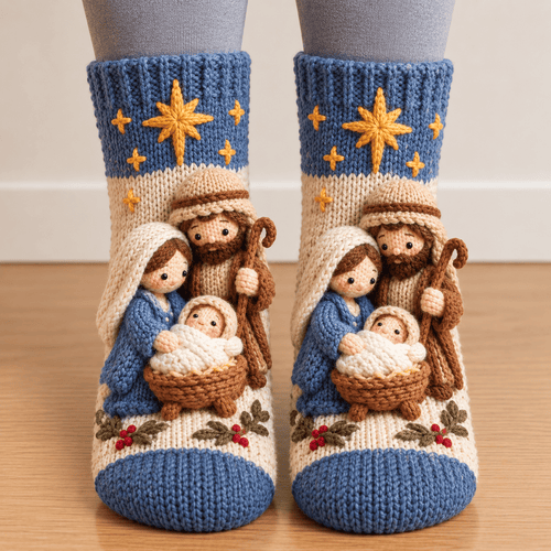 🎄Last Day 50% OFF-3D Nativity Christmas Socks