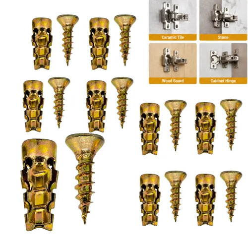🔥LAST DAY 49% OFF - 🛠️🔩 6×14mm Short Expansion Screw Set for Cabinet Hinge Repair & Stripped Thread Restoration