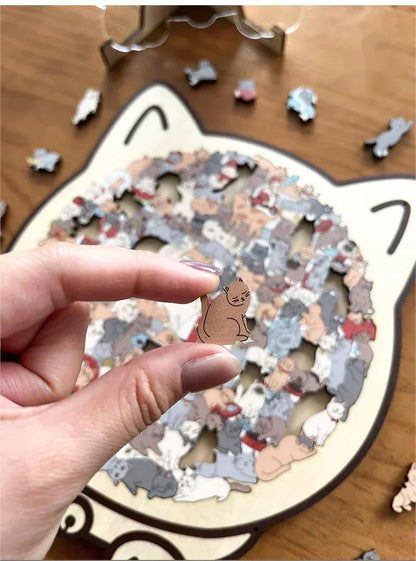 ⏳Limited-time 49% off⏰Multi Color Animal Shaped Wooden Jigsaw Puzzle🐾