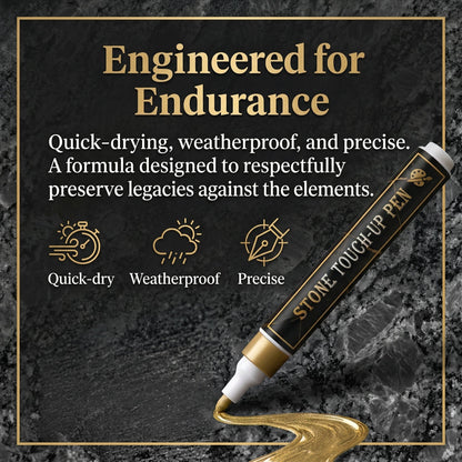 🐦Golden Tombstone Marker Pen for Restoring Faded Grave Inscriptions