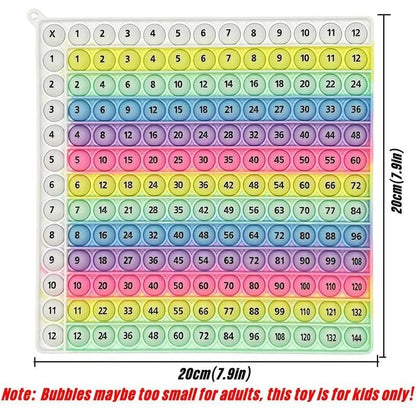 🎯12x12 Multiplication Table Board Game – Portable Math Practice and Learning Toy for Kids