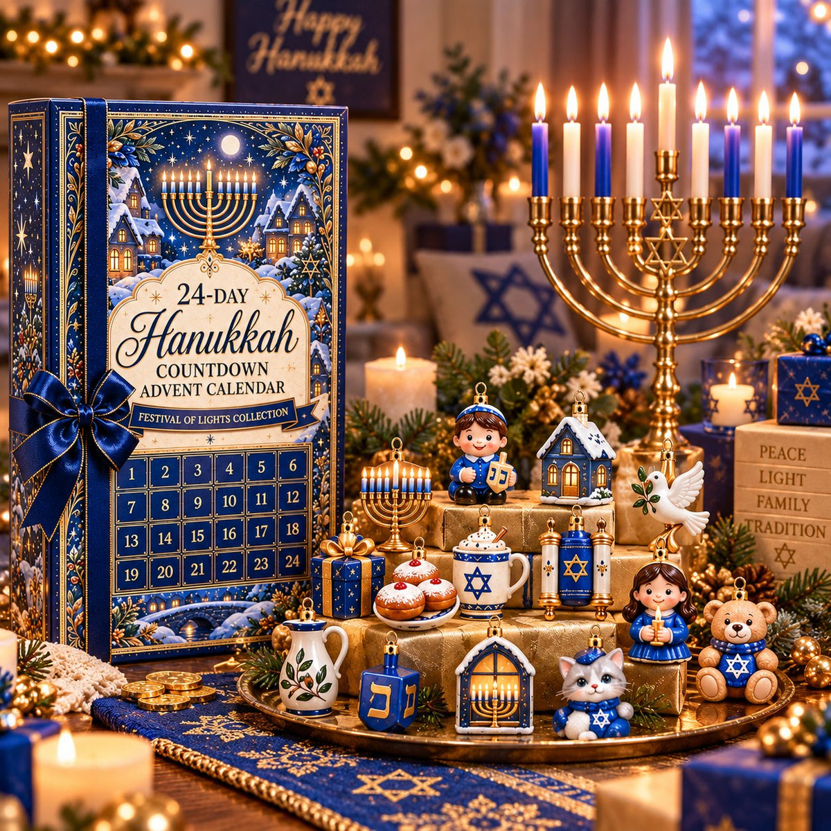 🕎 24 Little Ornaments of Hanukkah Magic | A Keepsake Collection For Festival Of Lights Traditions
