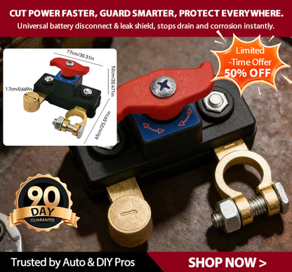 vehicle universal battery isolator leak prevention m