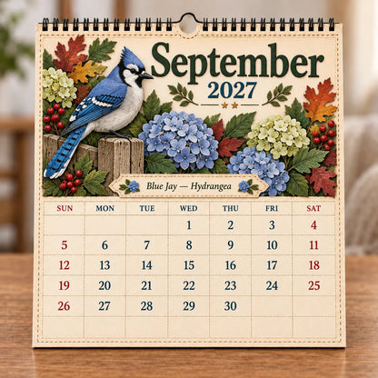 🐦 A Year of Birds: 2027 Birds of America Wall Calendar with Classic Wildlife Art