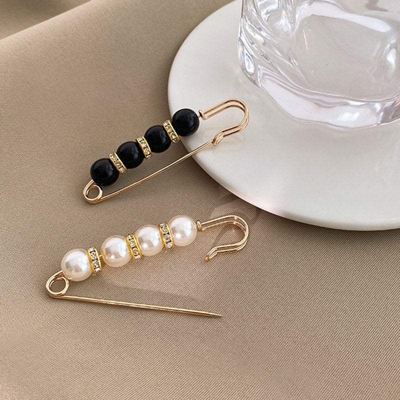 🔥Limited Time Buy 1 Get 1 Free🔥Fancy Rhinestones Pearls Safety Pin Brooch