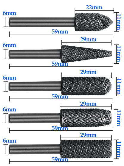 🔩 BUY 2 GET 1 FREE! ✨ 5-Piece Rotating Steel File Set – Deburing, grinding & durable – For metal, wood or plastic – ideal for precision crafting or DIY 🛠️
