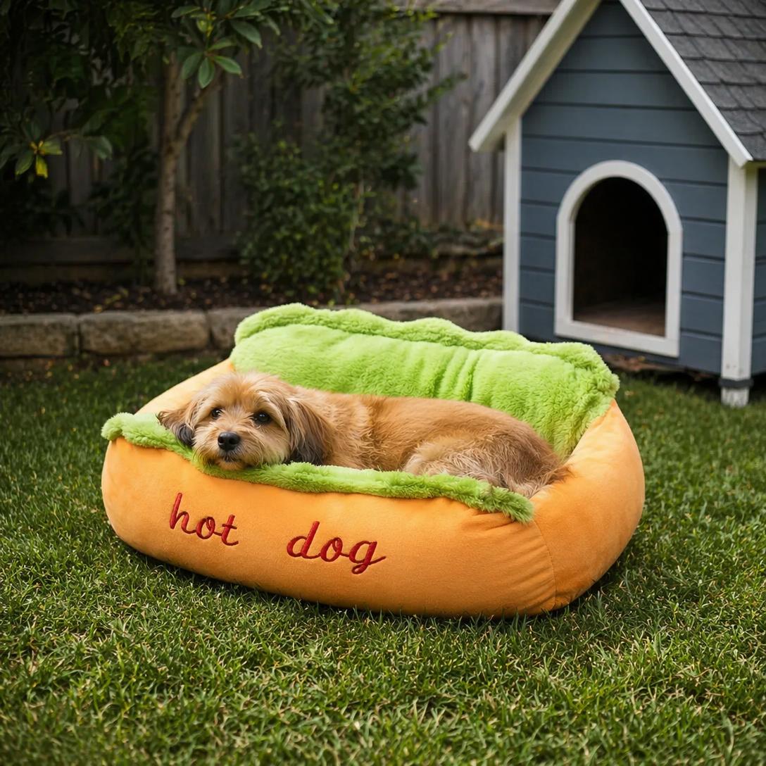Hot Dog Bun Pet Bed