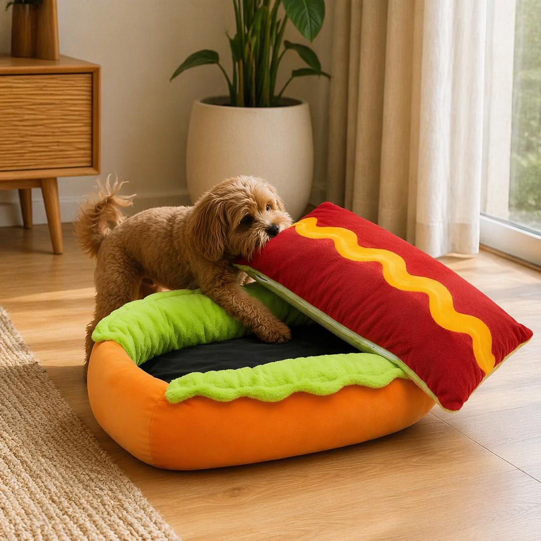 Hot Dog Bun Pet Bed