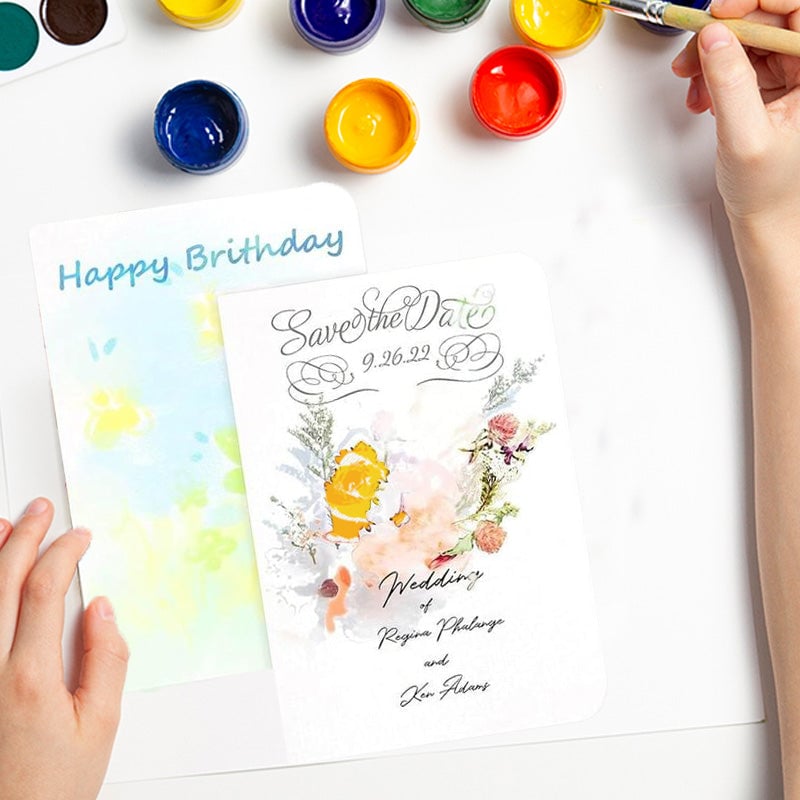 🔥LAST DAY 50% OFF - 🌈Blank Watercolor Cards and Envelopes | Create Christmas Cards That Feel Truly Personal 🎄❤️